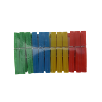 Carlige de plastic colorate 24/set