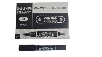 Marker negru cu 2 capete