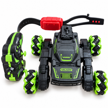 Masina tanc Rc Stunt cu 2 telecomenzi