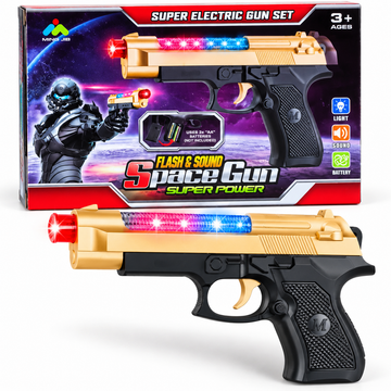 Pistol jucarie spatial cu lumini si sunete