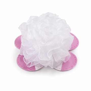 Elastic cu pampon alb