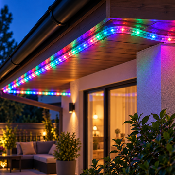 Furtun luminos 16m cu led multicolor