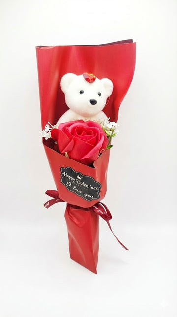 Aranjament buchet flori sapun