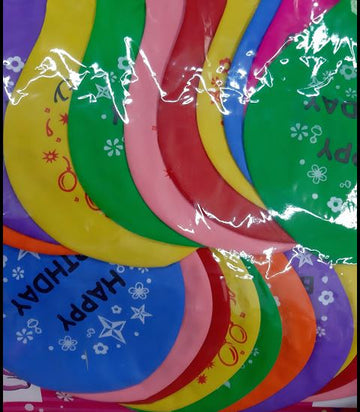 Balon mare Happy Birthday 20/set
