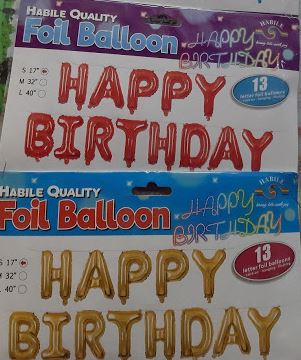 Balon folie Happy Birthday