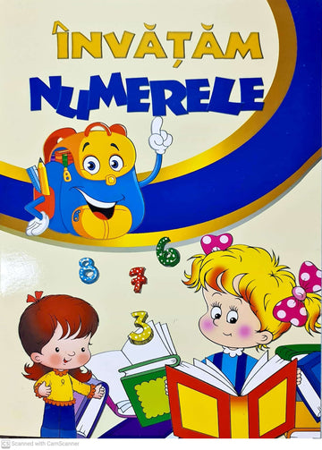 Caiet A4 de coloratI Invatam numerele