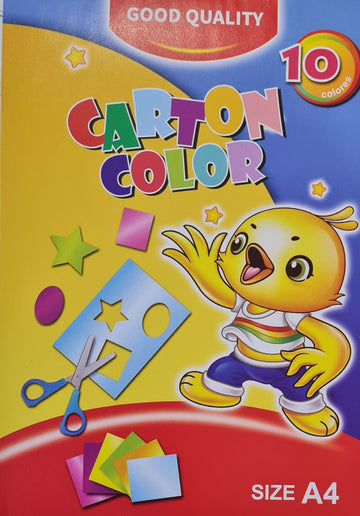 Carton colorat cu 10 nuante