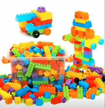 Cuburi lego mari 140 piese