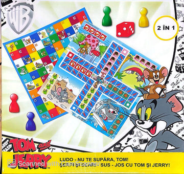 Joc societate de 2 jocuri clasice Tom si Jerry