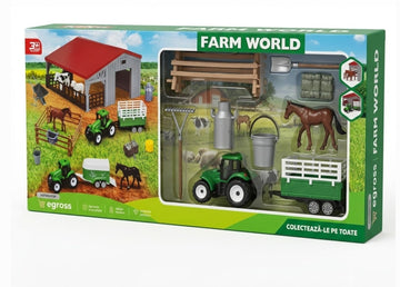 Jucarie set ferma tractor
