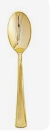 Tacam lingura inox aurie