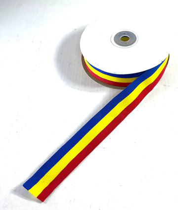 Banda textila tricolor 1.5cm