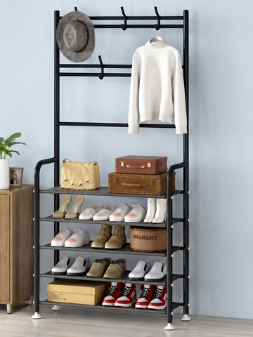 Cuier de hol multifunctional cu pantofar