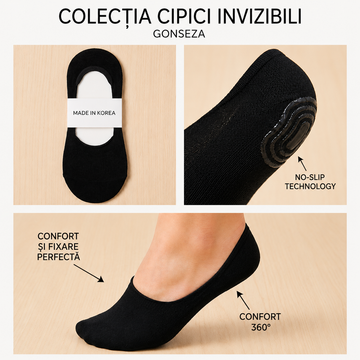 Sosete negre cipici dama
