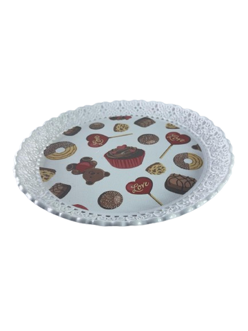 Tava rotunda dantelata