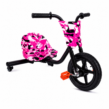 Tricicleta Drift roz cu roti led