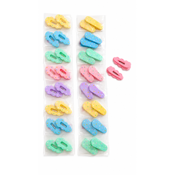 Agrafe de par pastel, set 2 bucati