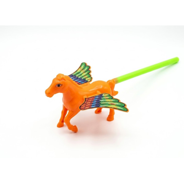 Jucarie calut cu aripi cu maner