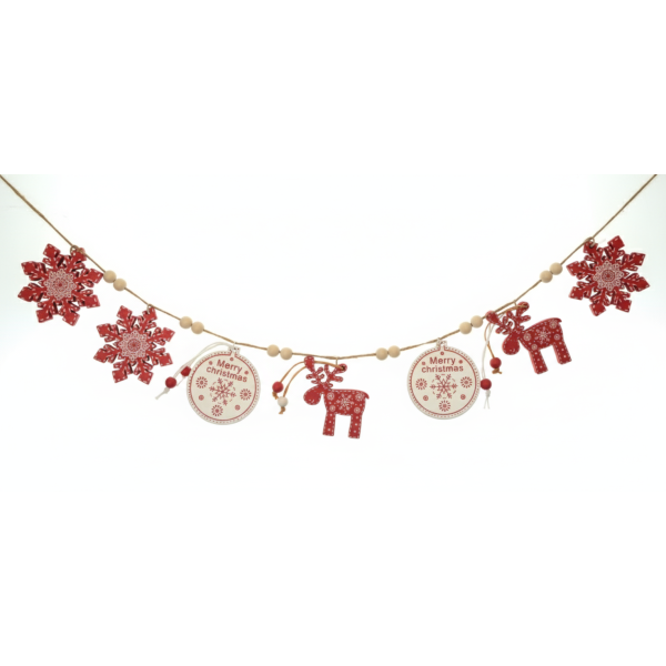 Ornament Craciun din lemn 12/set