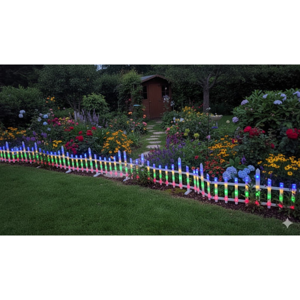 Instalatie gard luminos led 