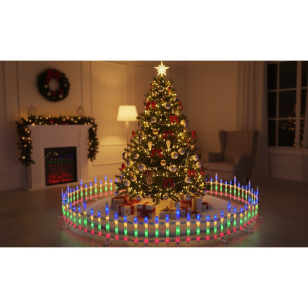 Instalatie gard luminos led 