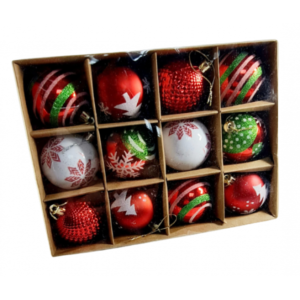 Globulete 12/set 6cm cu desene