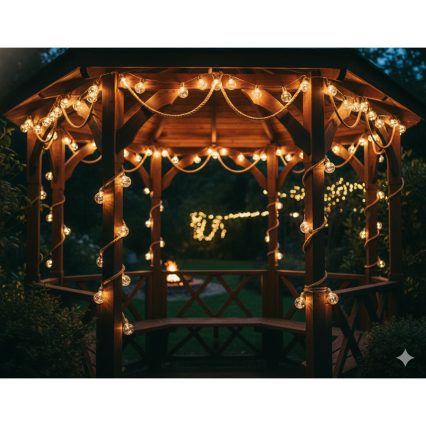 Instalatie becuri cu led 7m