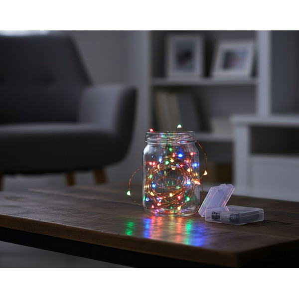 Instalatie cu baterie 10m color