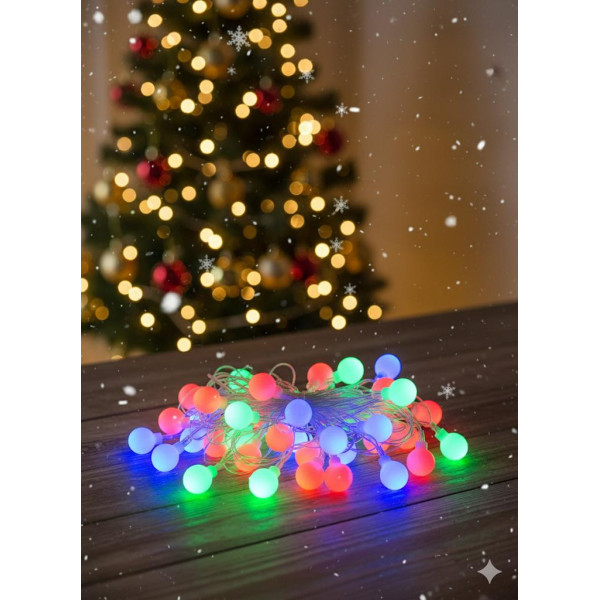 Instalatie 20 led cu forme  globulet