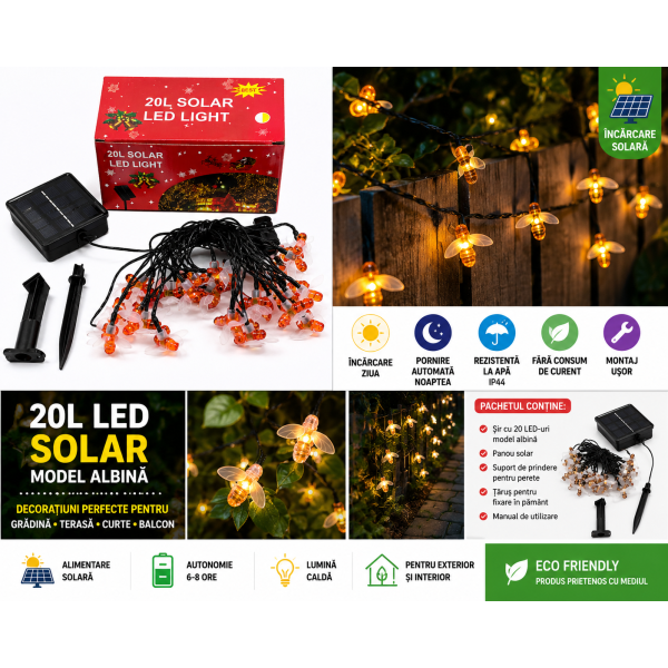 Instalatie cu incarcare solara albinuta