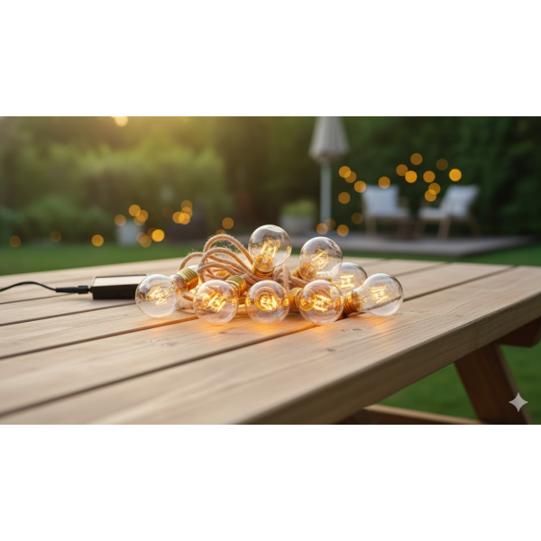 Instalatie becuri 5m cu incarcare solara 