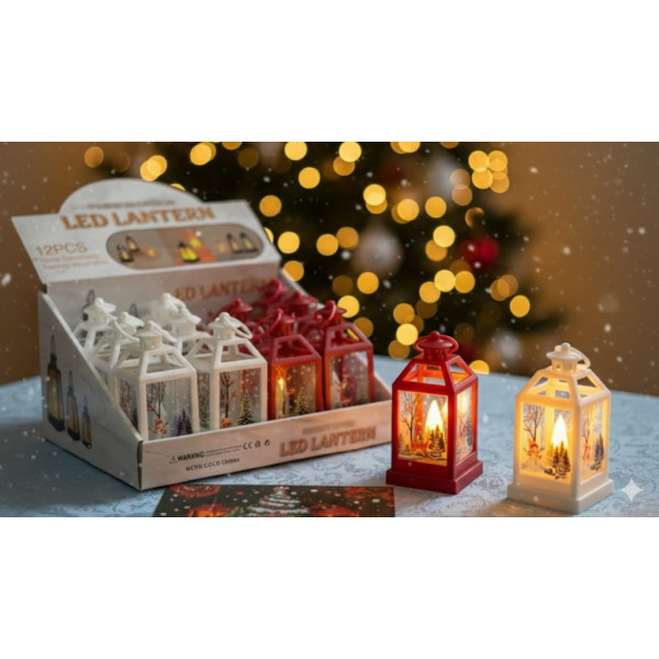 Ornament felinar  cu lumanare  12 cm