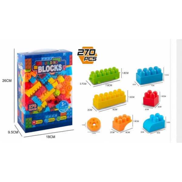 Cuburi lego mari 270 piese