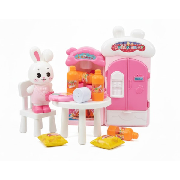 Jucarie set bucatarie cu iepuras