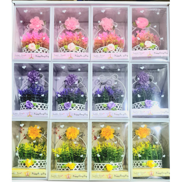 Aranjament flori artificiale in cosulet