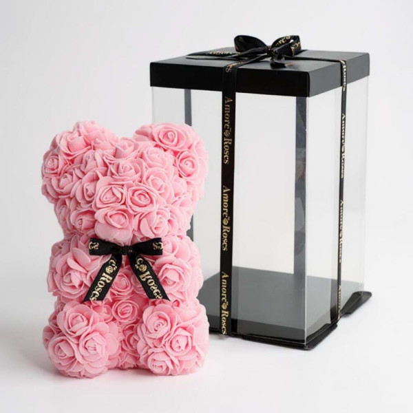 Ornament ursulet din trandafiri