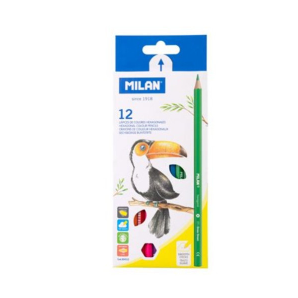Creioane colorate 12 nuante Milan