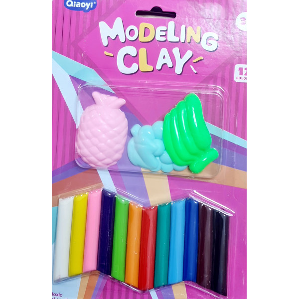 Plastilina modeling clay 12 nuante