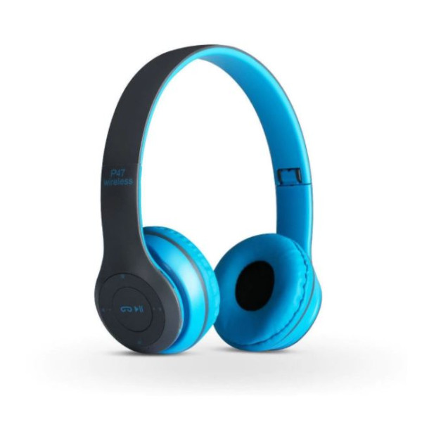 Casti audio Bluetooth P47 Albastru