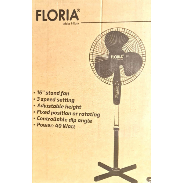 Ventilator cu picior, 45 W, diametru 41 cm-FLORIA