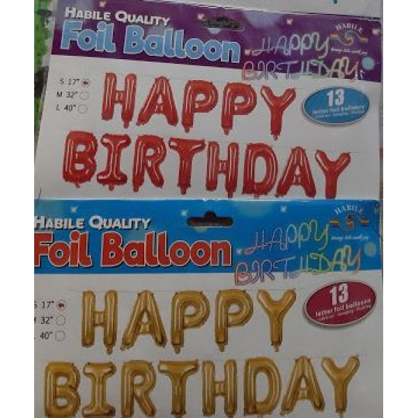 Balon folie Happy Birthday