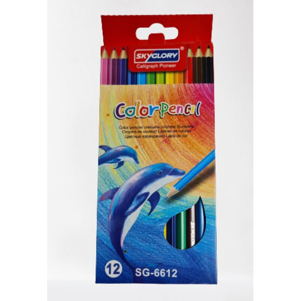 Creioane colorate 12 nuante Sky Glory