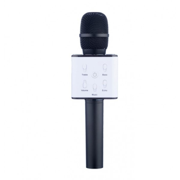 Microfon Karaoke Wireless cu Bluetooth Q7 cu Boxa inclusa, Negru