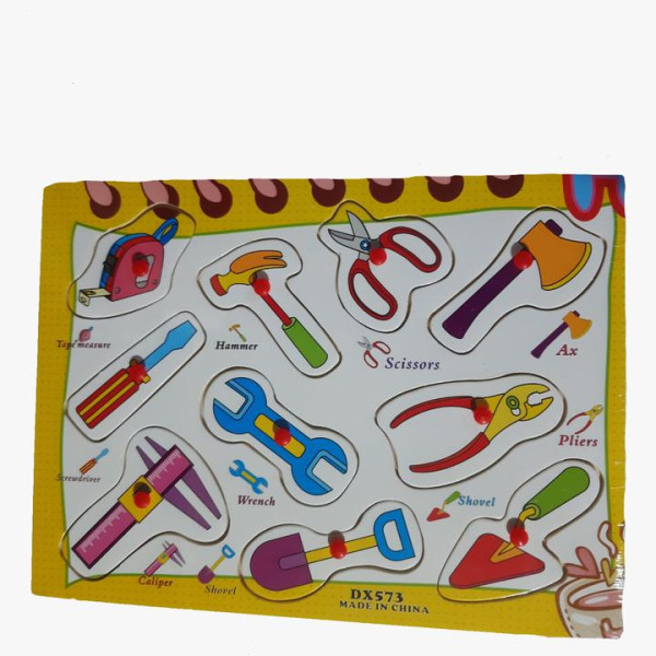 Puzzle din lemn unelte