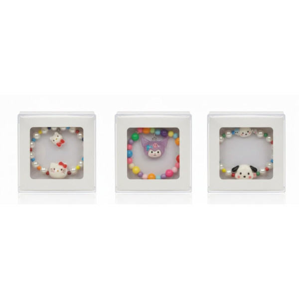 Martisor bratara copii cu margele colorate in cutie